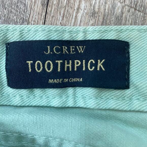 J. Crew Mint Green Toothpick Skinny Jeans Denim - Picture 11 of 13